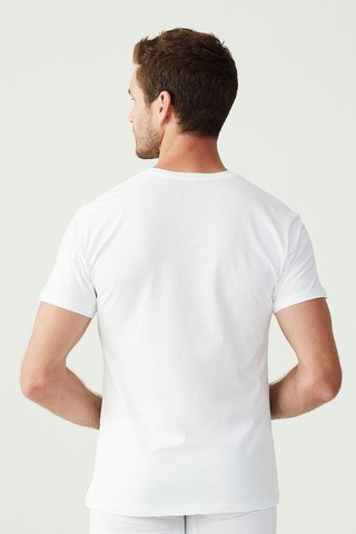 U.S. Polo Assn. U.s Polo Assn. 90002 Erkek Battal 2'li Yuvarlak Yaka T-shirt-beyaz Beyaz