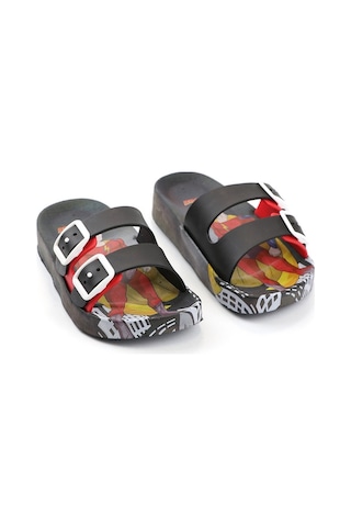 Gezer Yazlık Kaydırmaz Taban Iki Toka Erkek Çocuk Terlik (554652171) Kırmızı