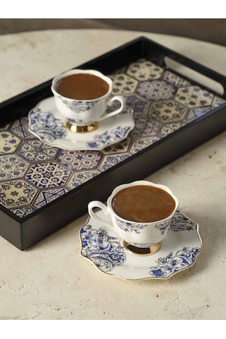 Pasabahce Çinili Tepsi 35x18x3.5 Cm - 1 Adet Cok Renkli