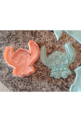 Stitch Kurabiye Kalıbı Ve Damga Seti Çocuklar İçin Şekilli Kalı
