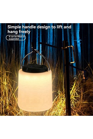 Tak-çalıştır Kamp El Lambası Süper Parlak Taşınabilir Gece Lambası, B Beyaz
