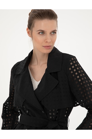 Pierre Cardin Kadın Siyah Trençkot 50282821-vr046 Siyah