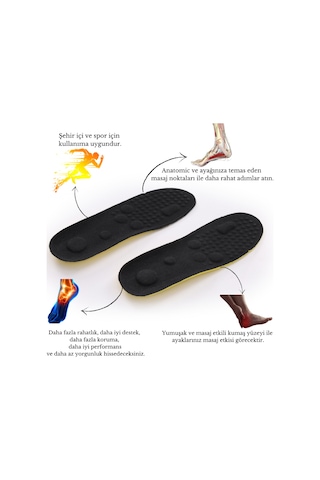 Mag Shoes Care Kumaş Tasarımlı Yumuşak Ve Ortopedik Masaj Etkili Tabanlık