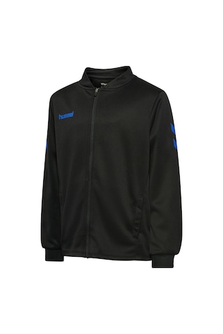 Hummel Logolu Kolej Yaka Fermuarlı Eşofman Takımı Unisex Çocuk Eşofman Takımı 236383-2431 Siyah