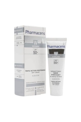 Yeni Seri W Albucin Üçlü Etkili Beyazlatıcı Mela-protect Gündüz Kremi Spf50 30 Ml Pssnss34