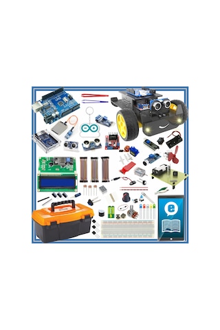 Arduino Uno R3 Turbo Black V3. 107 Parça 349 Adet Başlangıç Seti