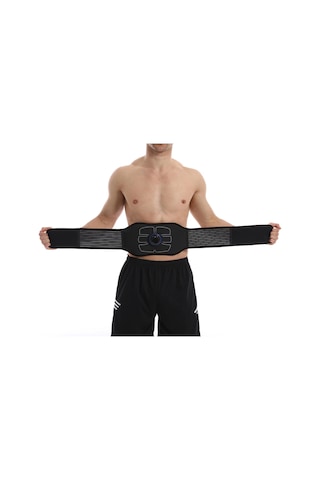 Yuntech01 Evde Kullanan Ems Nabızlı Karın Kasları Geliştirici, Şarj Edilebilir Masaj Kemer, Siyah, L/xl Siyah