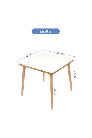 Çocuklar İçin Aktivite, Çalışma Masası Ve Sandalyesi Beyaz