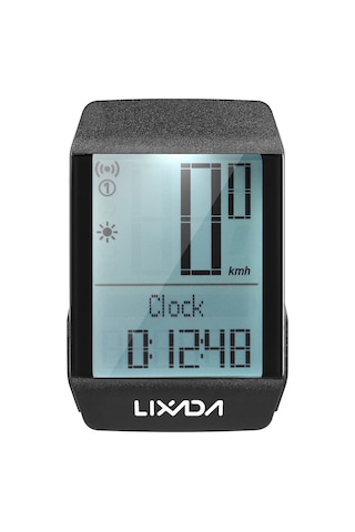 Lıxada Bkv-1800 Entegre Kasa Kablosuz Bisiklet Bilgisayarı Siyah