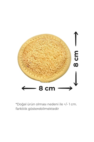 Doğal Kabak Lifi 3'lü Banyo Hamam Kese Seti Yüz + Vücud + Sırt