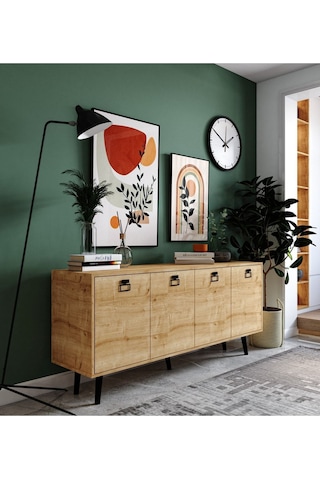 Mirza Modern Konsol 180 Cm Safir Meşe