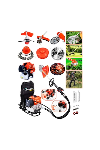 Dragro Gt9004 20 Hp Turuncu Sırt Tipi Benzinli Motorlu Ot Çalı Tırpanı Çim Biçme Makinesi Dragro Gt9004 20 Hp Turuncu Sırt Tipi Benzinli Motorlu Ot Çalı Tırpanı Çim Biçme Makinesi