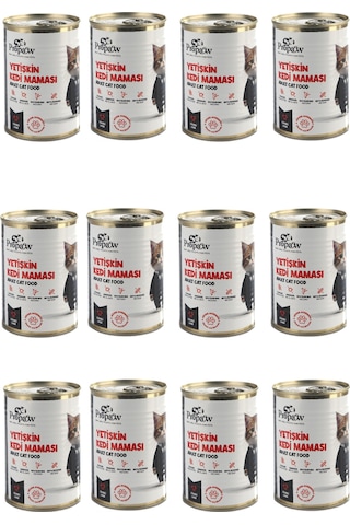 Propaw Ciğer Parça Etli Jöleli Premium Tahılsız Yetişkin Kedi Maması 12 x 415 G