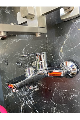 İsaoğlu Yapı Duş Seti Tepe Yağmurlama Duş Sistemi Banyo Bataryası Dahil Set Robot Duş Seti Gümüş Renk Premium Set Gümüş