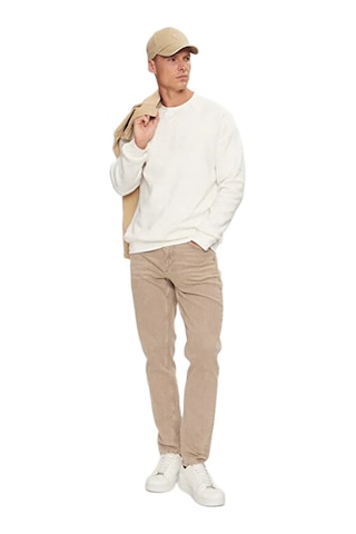 Guess Z4yq16k9v31 New Aldwin Cns Erkek Sweatshirt Ekru