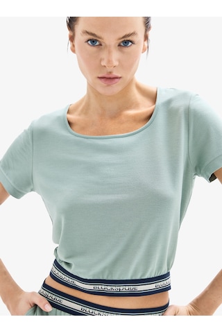 Kadın T-shirt 52013 - Yeşil Yeşil