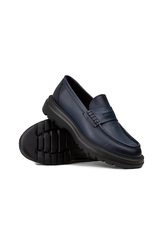 Deery Erkek Mavi Hakiki Deri Loafer Ayakkabı - 02006mmvıe01 Mavi