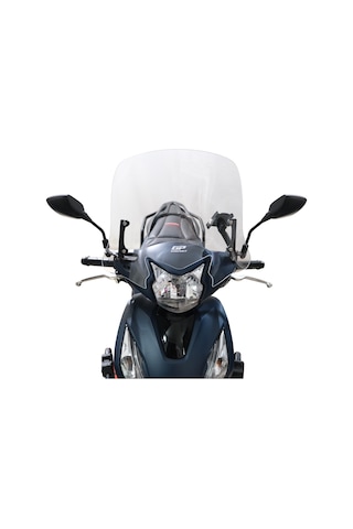 GP Kompozit Honda Dio 2021-2025 Uyumlu Kısa Ön Cam Şeffaf 41 cm