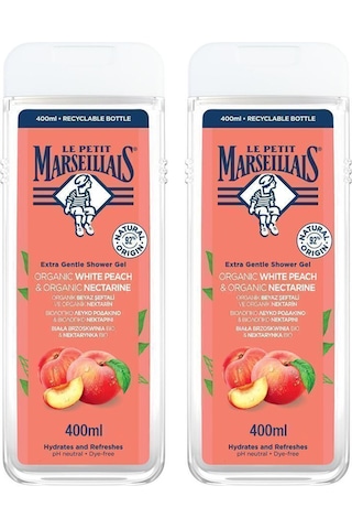 Le Petit Marseillais Şeftali Duş Jeli 2 x 400 ML
