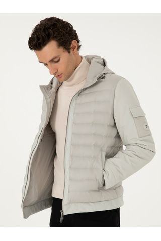 Cacharel Erkek Taş Mont 50292323-vr049 Gri