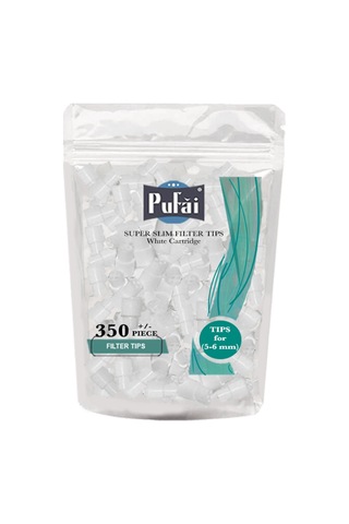 Pufai Slim & Super Slim Filtreli Ağızlık 5 - 6 Mm 21 x 25'li + Süper Slim 5 - 6 MM Adaptör 350'li