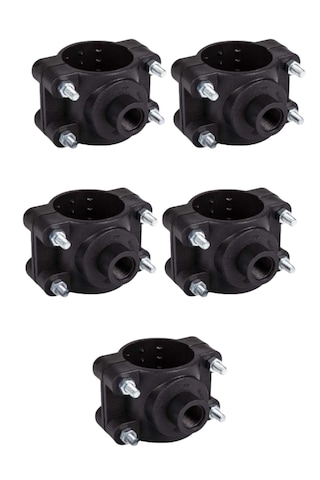 Civatalı Priz Kolye 25x1/2" - 5 Adet, Sulama Borusu Kelepçe