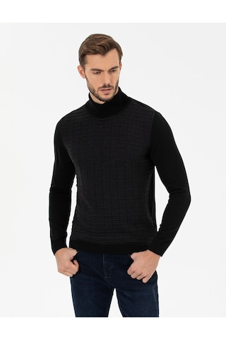 Pierre Cardin Erkek Siyah Triko Kazak 50259787-vr046 Siyah