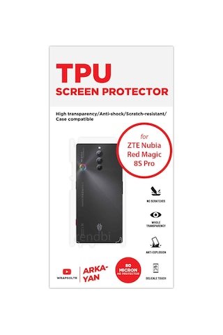 Zte Nubia Red Magic 8s Pro Arka Ve Yan Kaplama Koruyucu Hd Film