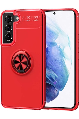 Zore Galaxy Uyumlu S22 Plus Kılıf Msra Ravel Silikon Kapak - Kırmızı Kırmızı