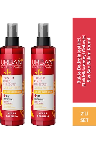 Hibiscus & Shea Butter Kıvırcık Ve Dalgalı Saçlara Özel Sıvı Saç Bakım Kremi 2x200ml-vegan