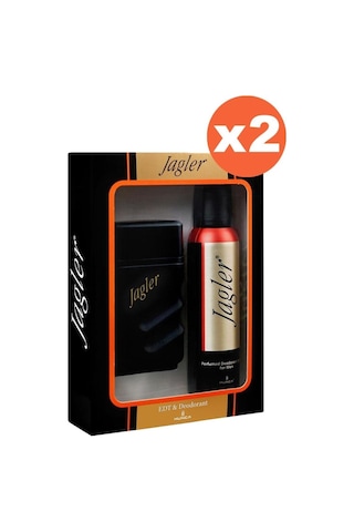 Jagler Classic Erkek Parfüm EDT 2 x 90 ML + Sprey Deodorant 2 x 150 ML