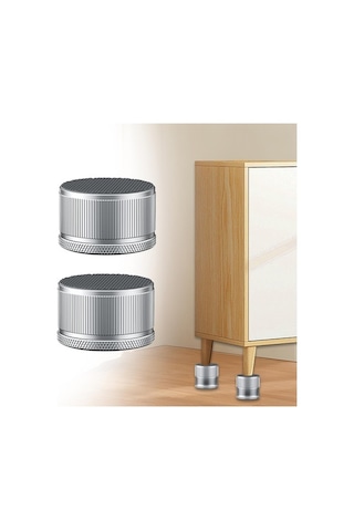 Besthome1 2 Adet Suntek Kanepe Masa Yükselticileri Çamaşır Gümüş Gümüş