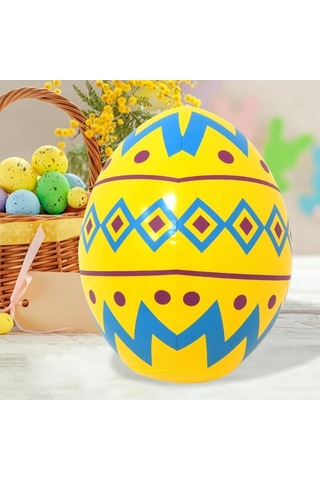 Pazly Yumurtası Suntek Şişme Sarı Paskalya Ev Dekoru Dekorasyon Vs