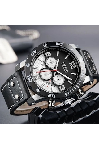 Megır 2084 Tüm Fonksiyonları Aktif Erkek Kol Saati Siyah