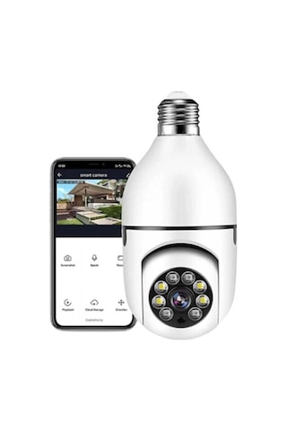Gece Görüşlü 360 Derece Wifi Kamera Kablosuz Güvenlik Kamerası Gece Görüşlü 360 Derece Wifi Kamera Kablosuz Güvenlik Kamerası
