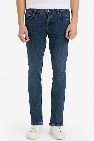 Defacto Pedro Slim Fit Dar Kalıp Normal Bel Dar Paça Jean Pantolon F9777ax26spnm34 Mavi-nm34