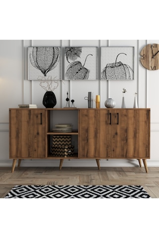1622 EXXEN AHŞAP AYAKLI MODERN KONSOL