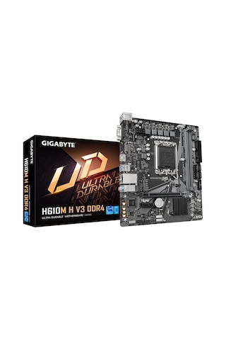 Gigabyte H610M H V3 DDR4 Intel H610 3200 MHz DDR4 Soket 1700 mATX Anakart