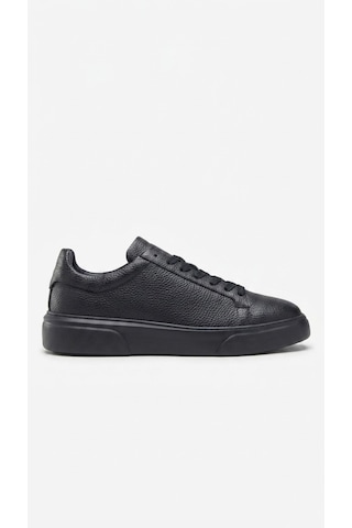 Lacivert Hakiki Deri Sneaker Ayakkabı 632.2501