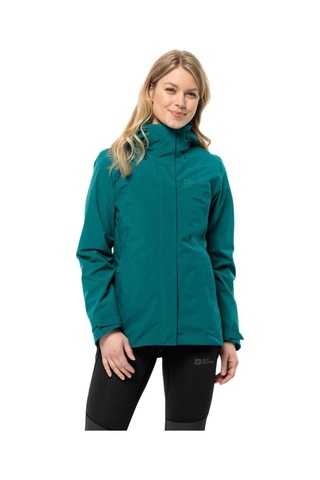 Jack Wolfskin Luntal 3in1 W Kadın Outdoor Mont 1116321 Sea Green