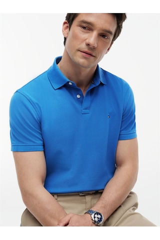 Tommy Hilfiger 1985 Regular Polo Erkek Mavi Polo - Mw0mw17770
