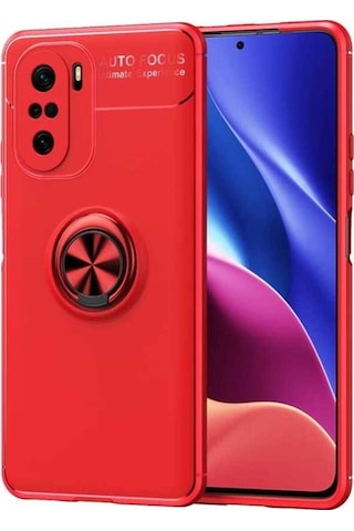 Xiaomi Mi 11i Kılıf Zore Ravel Silikon Kapak Kırmızı