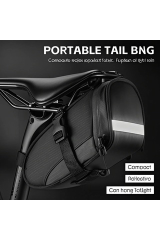 Moveevo Bisiklet Saddle Çantası, 1.2l Hafif Su Geçirmez, Fener Takılabilir, Jant Yolu Bisikleti İçin Depolama Gereci, Gri-mavi-mavi-turuncu Seçenekli Gri