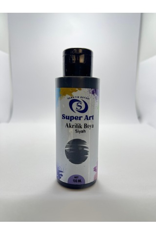 Superart Akrilik Boya Siyah Siyah