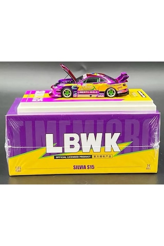 Time Micro Nissan Silvia S15 Lbwk 1/64 Krom