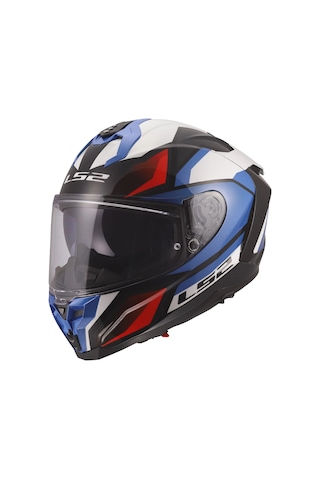 Ls2 Challenger 2 Vıper Beyaz-mavi-kırmızı Kask Beyaz