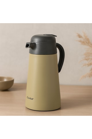 2l Paslanmaz Çelik Termos 304 - Çift Contalı Kapak Resimdeki