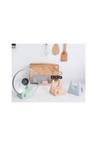 Tencere Kapağı Ve Kesme Tahtası Tutucu Mutfak Standı, Plastik, 12x12,5 Cm, Çok Renkli Diğer