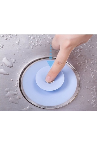 Silikon Lavabo Küvet Süzgeci Kilitli Lavabo Tıkacı Lavabo Küvet Tıpası 7010
