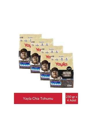 Yayla Gurme Chia Tohumu 250 Gr X 4 Adet